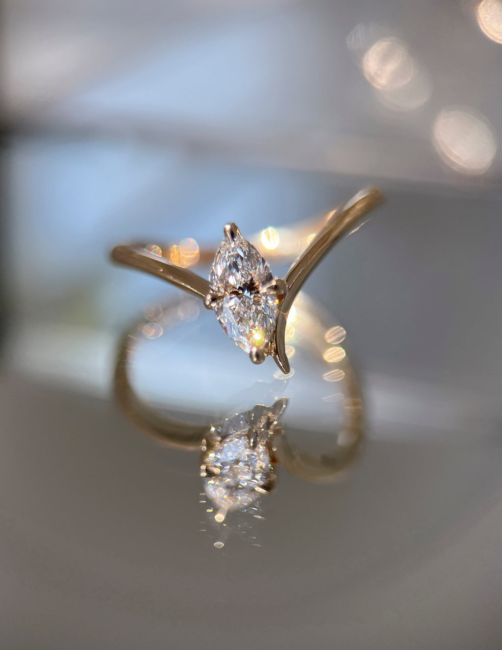 Solitaire-Oval Lab Grown Diamond Engagement Ring