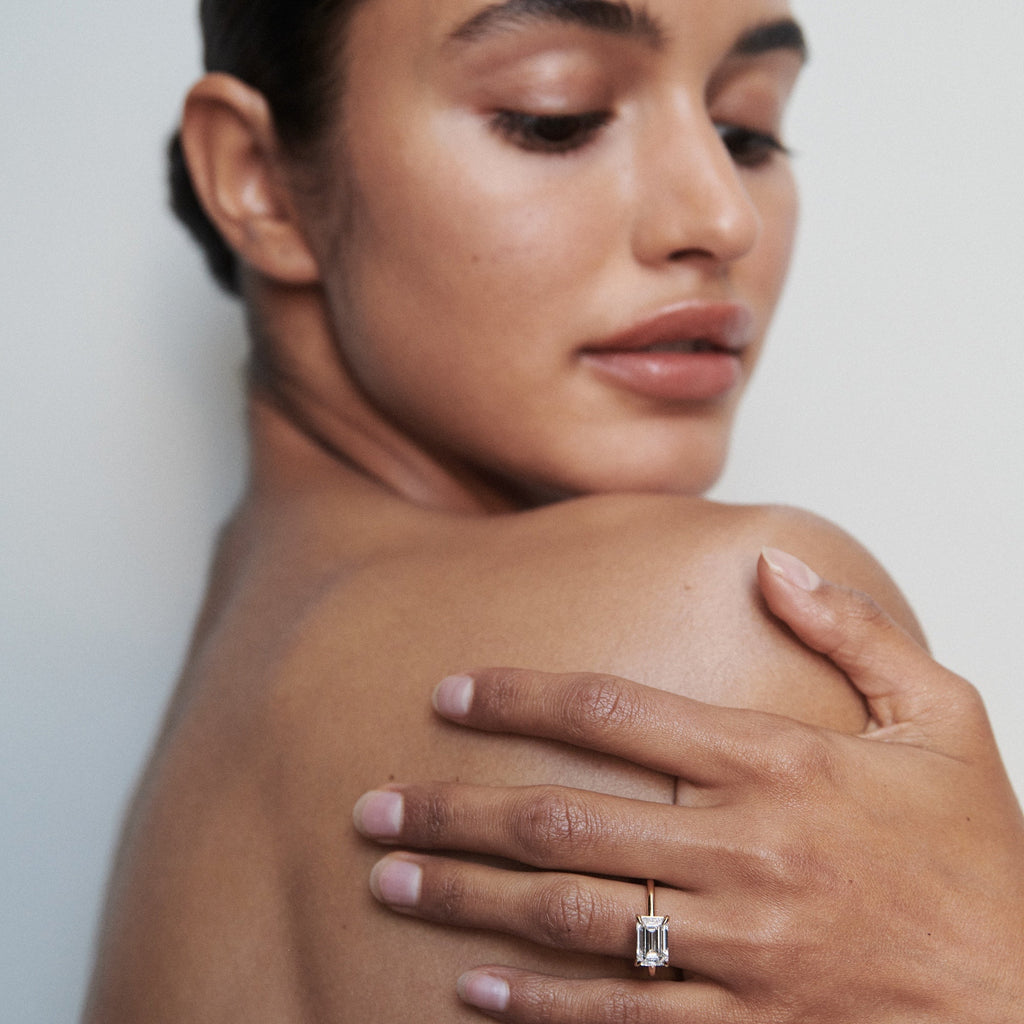 Solitaire-Oval Lab Grown Diamond Engagement Ring