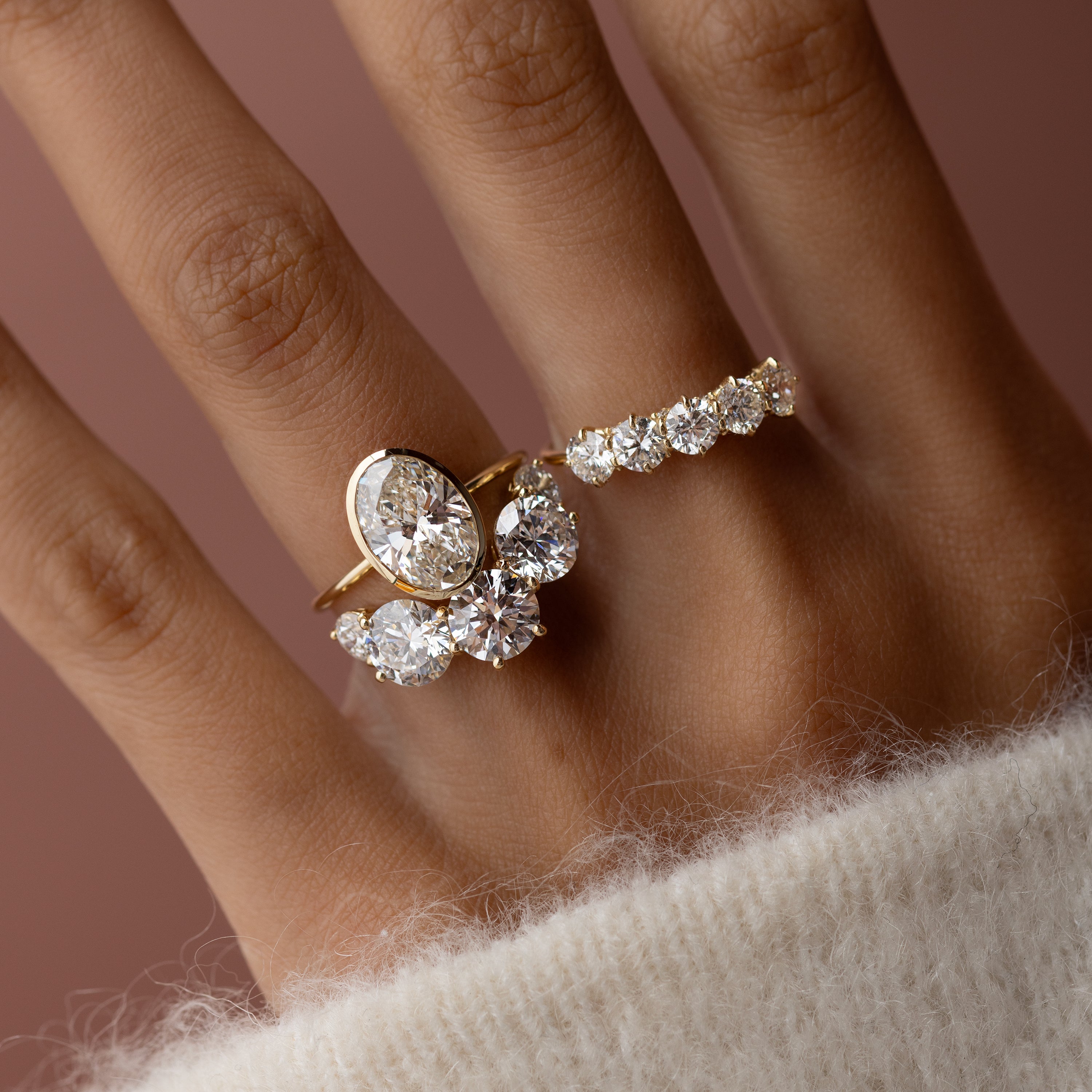 Solitaire-Oval Lab Grown Diamond Engagement Ring