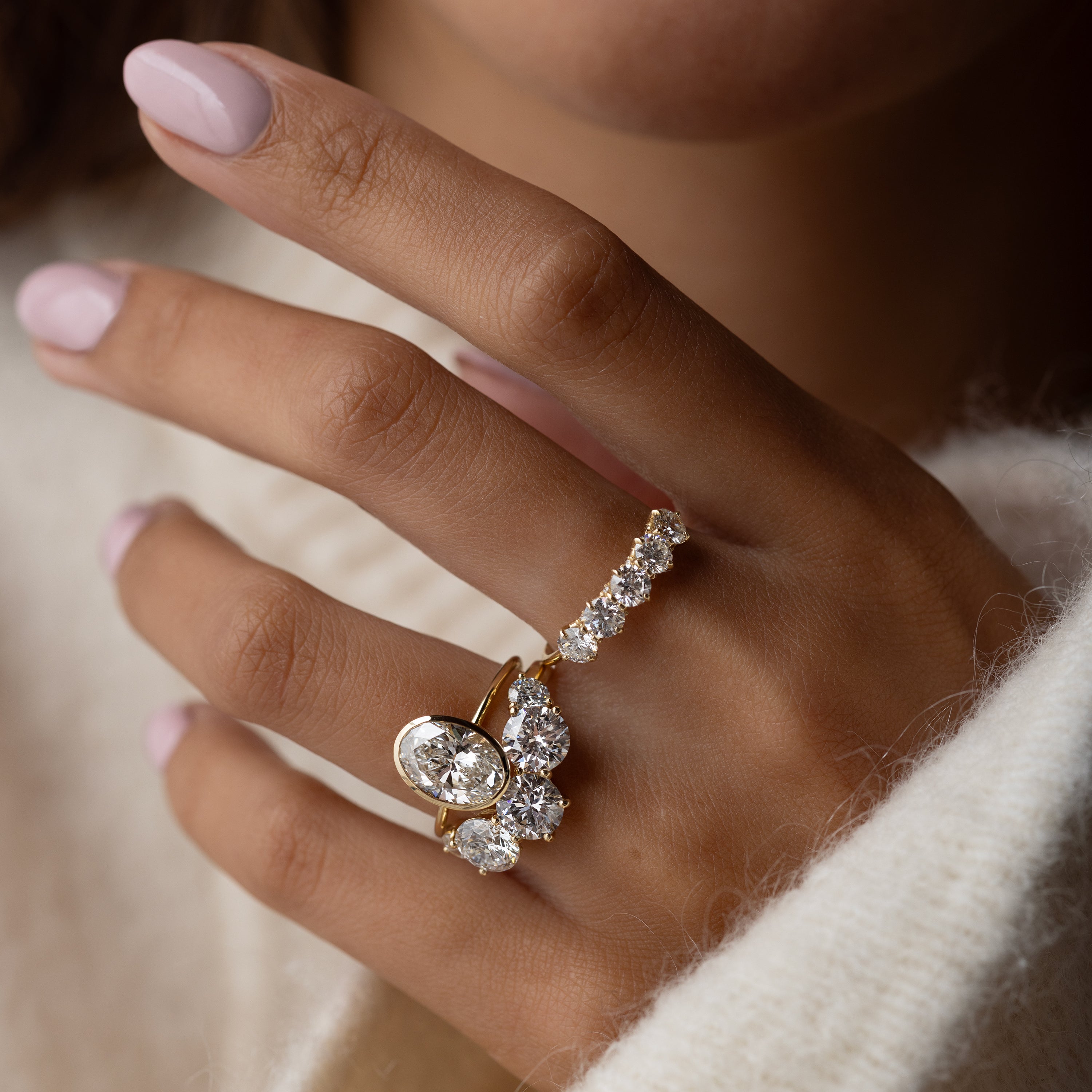 Solitaire-Oval Lab Grown Diamond Engagement Ring