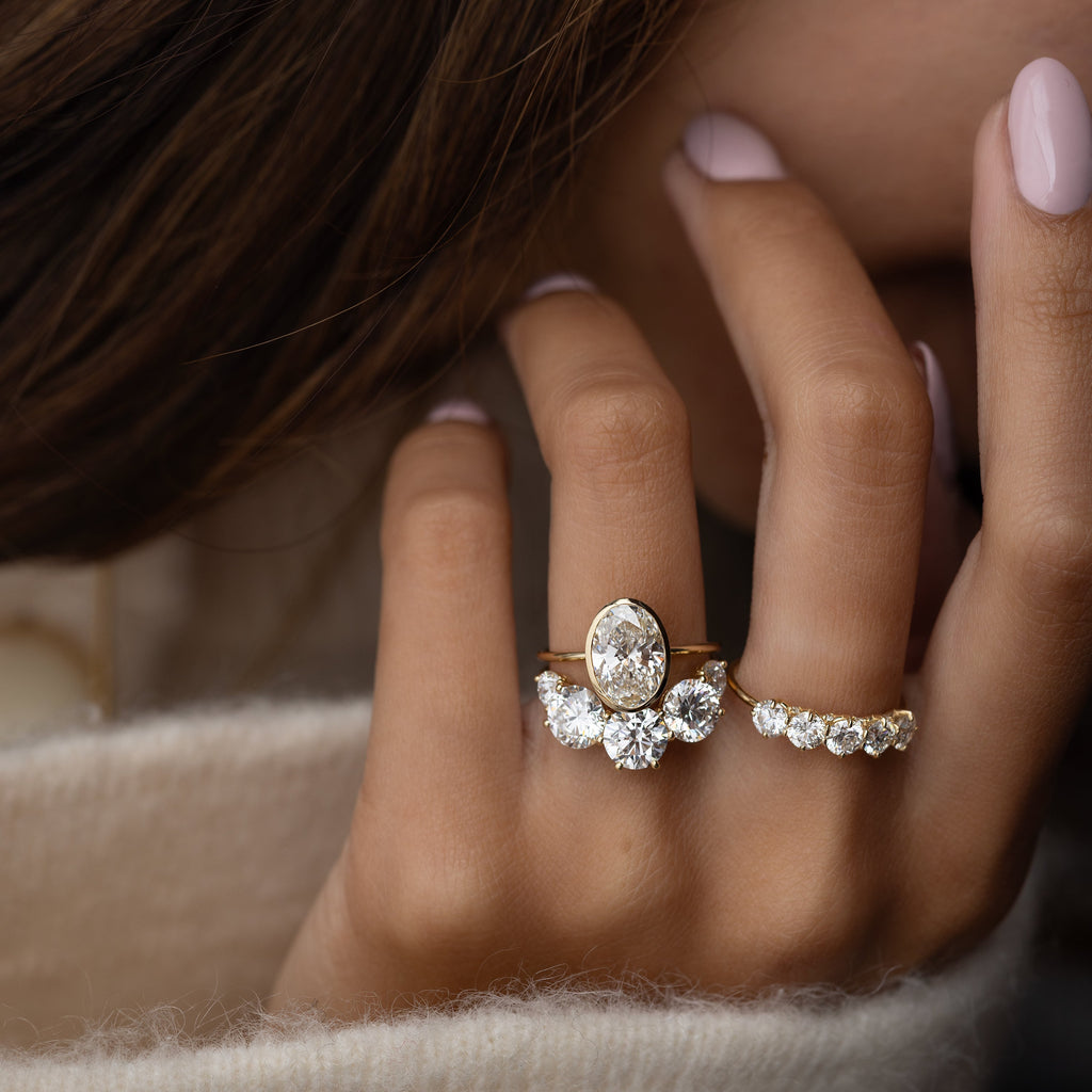 Solitaire-Oval Lab Grown Diamond Engagement Ring
