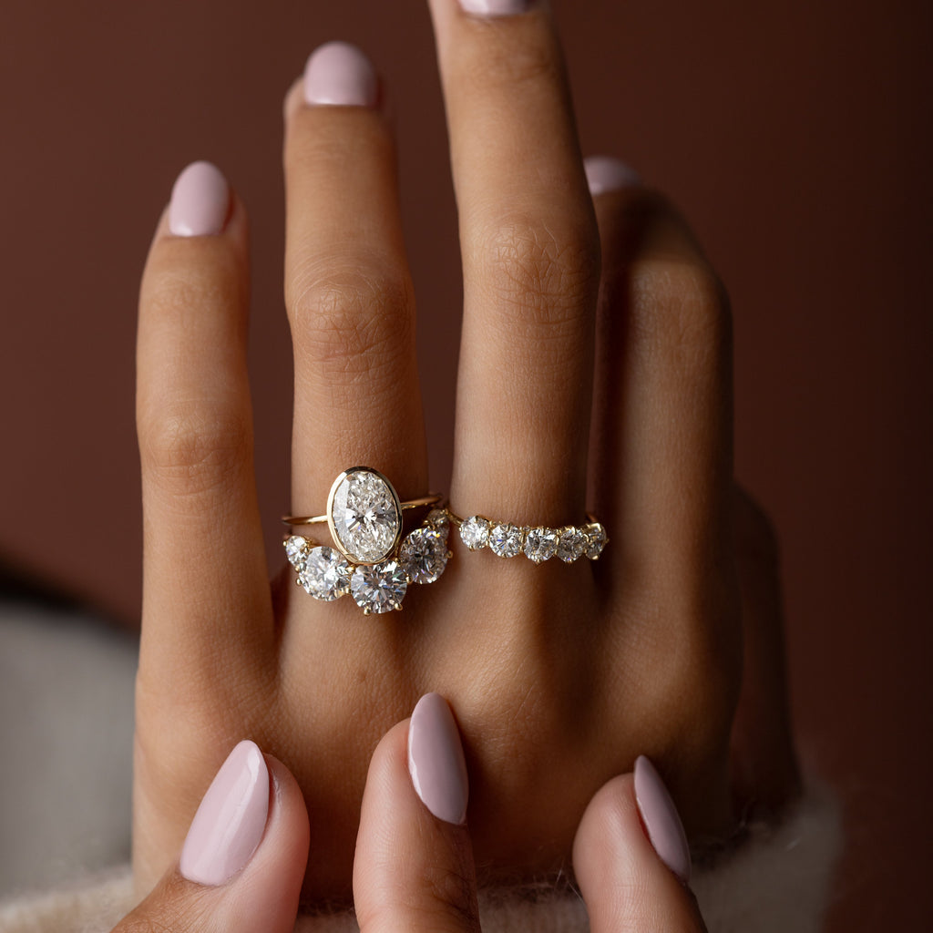 Solitaire-Oval Lab Grown Diamond Engagement Ring