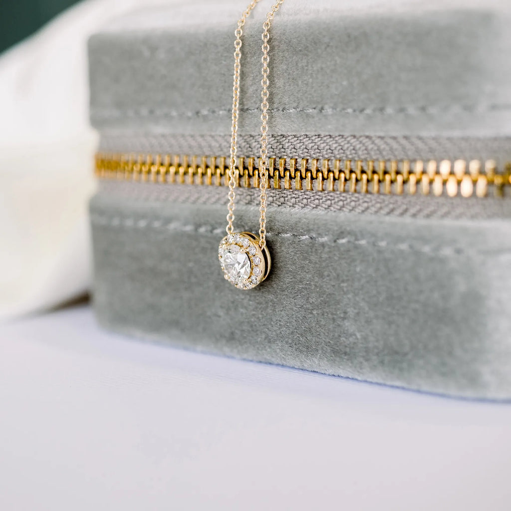 Diamond Halo Pendant