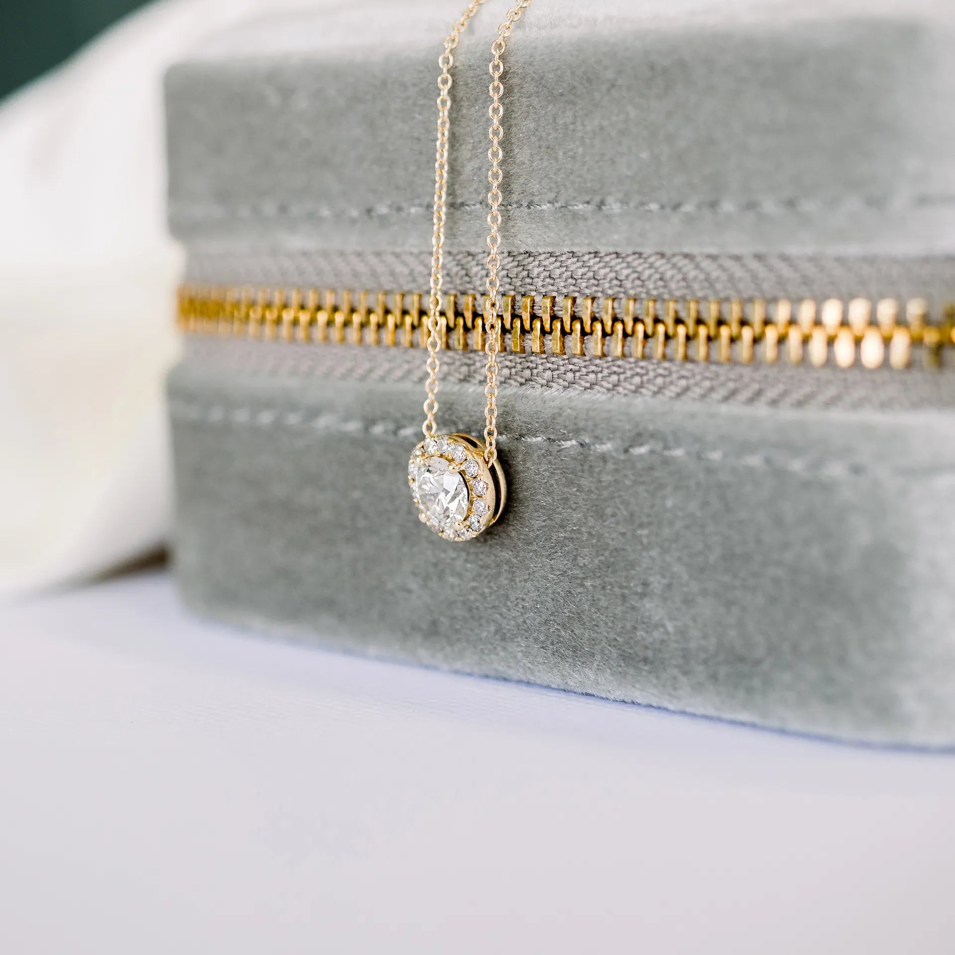 Diamond Halo Pendant