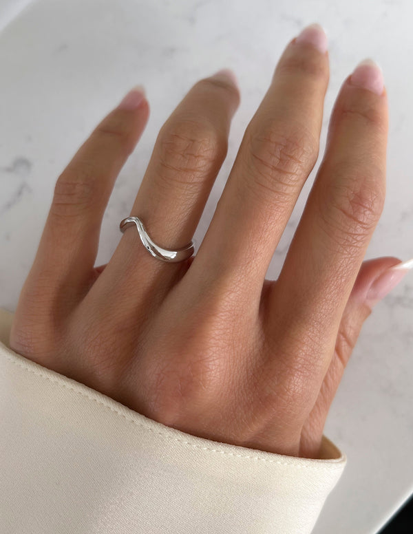 Curved Rapture- Wedding Band - Eternity- 0.50 CT Round Lab Grown Diamond Wedding Band