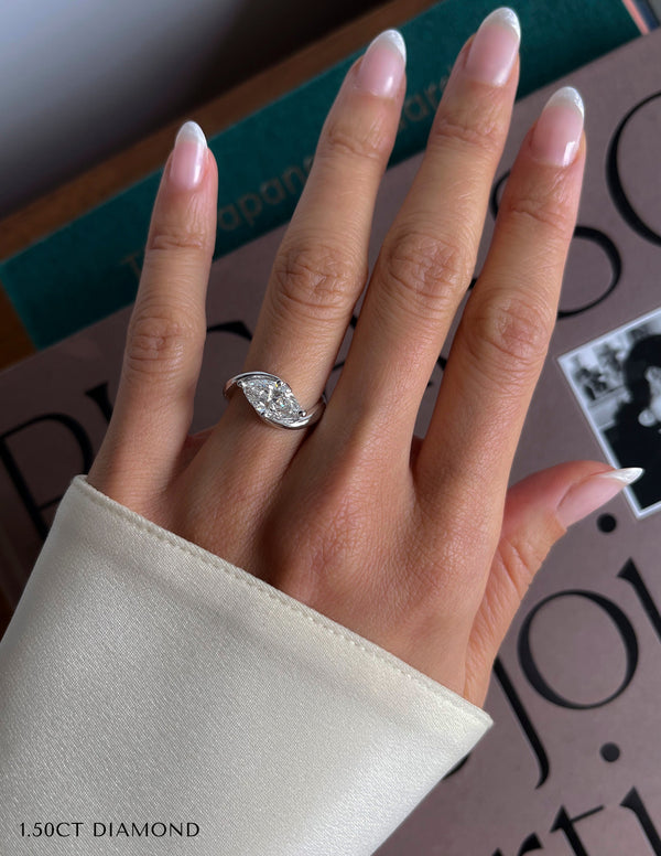 Solitaire Rapture-Marquise Lab Grown Diamond Engagement Ring - Solitaire-Oval Lab Grown Diamond Engagement Ring