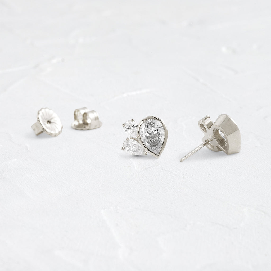 Solitaire- 1.0CT Oval Lab Grown Diamond Earrings
