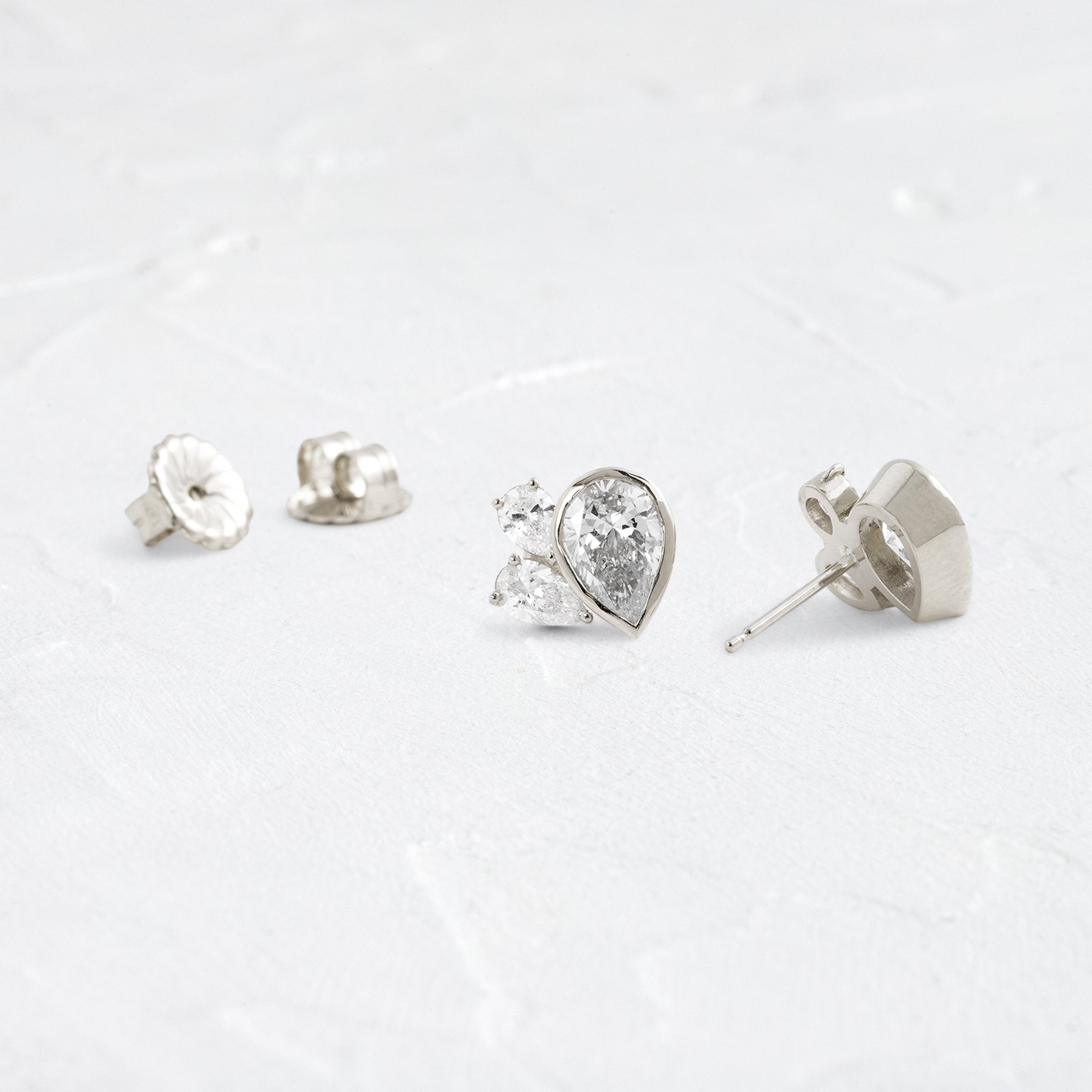 Solitaire- 1.0CT Oval Lab Grown Diamond Earrings