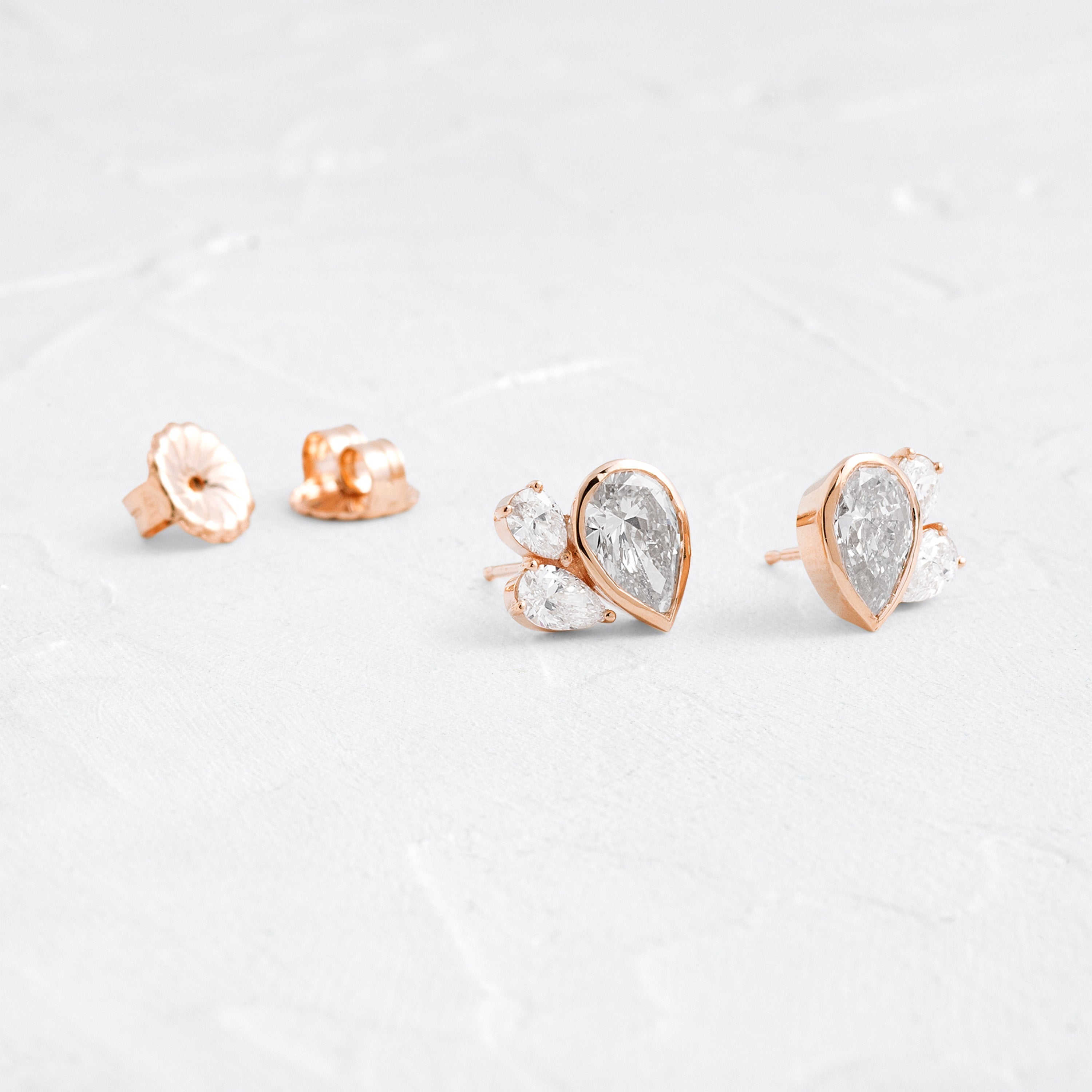 Solitaire- 1.0CT Oval Lab Grown Diamond Earrings