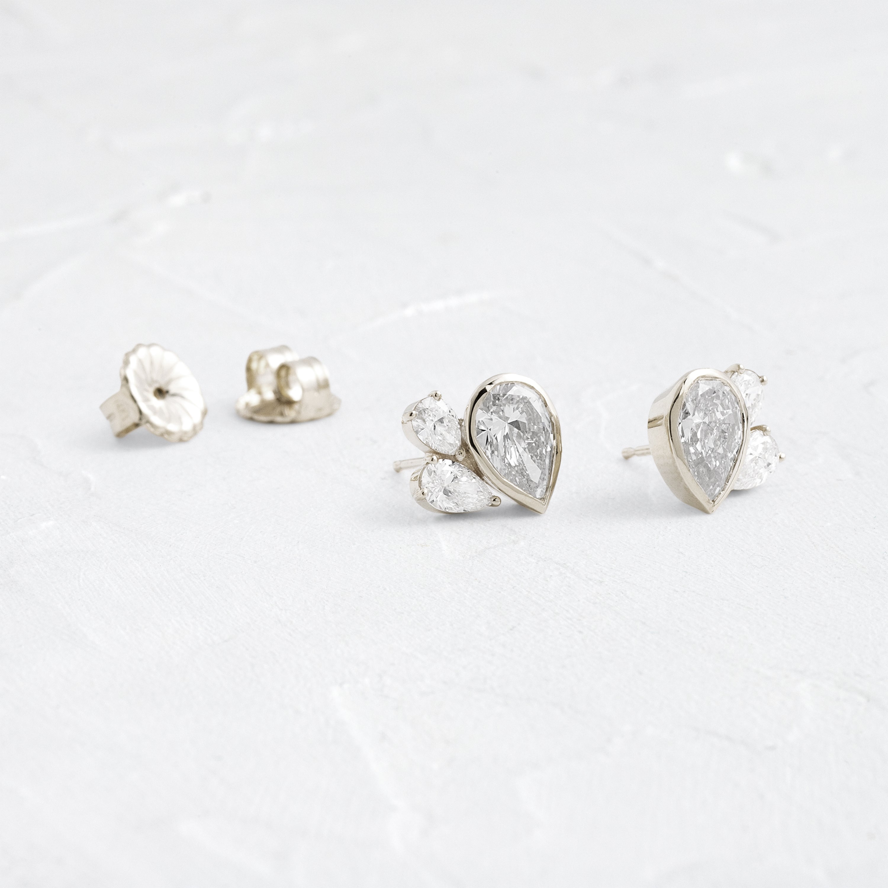 Solitaire- 1.0CT Oval Lab Grown Diamond Earrings
