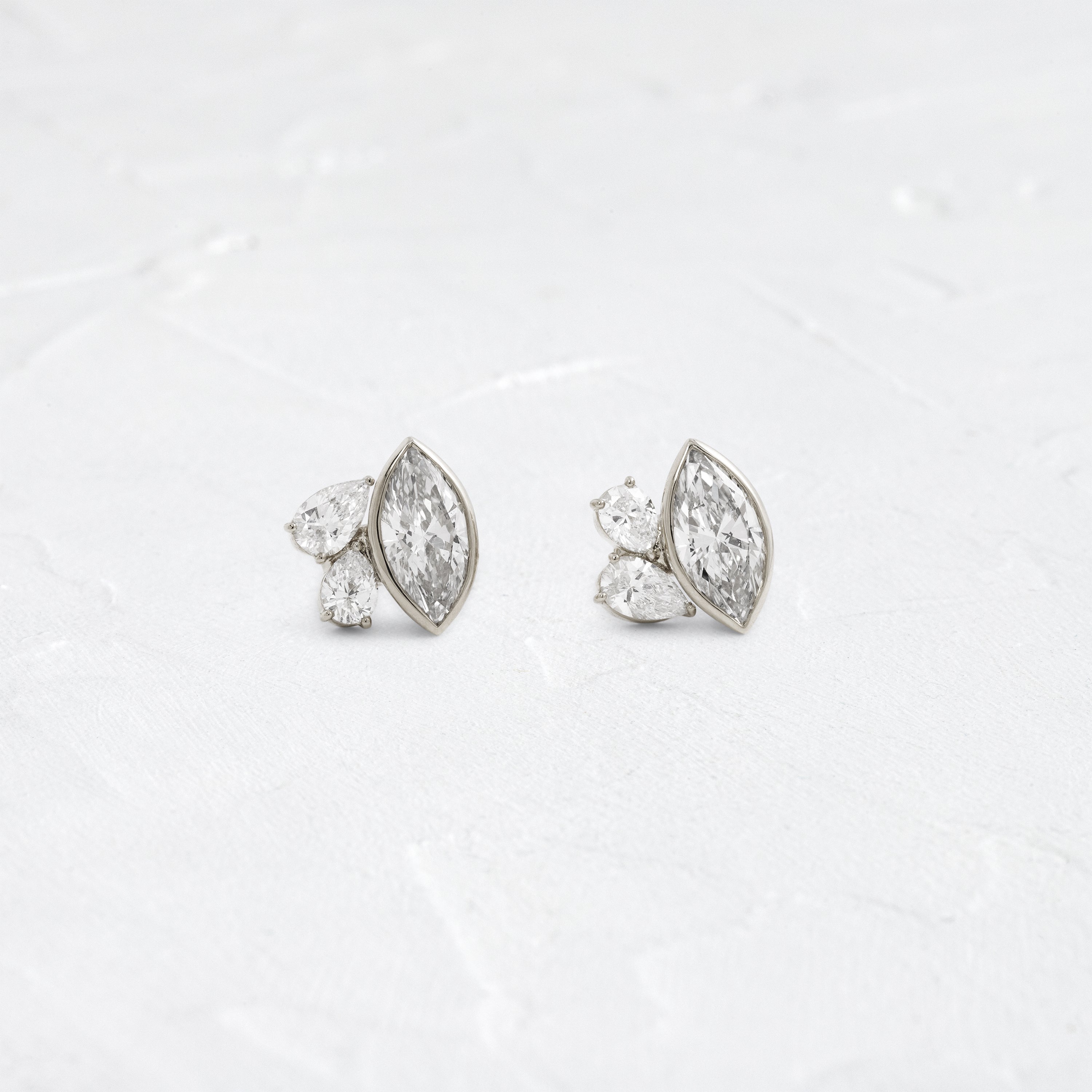 Solitaire- 1.0CT Oval Lab Grown Diamond Earrings