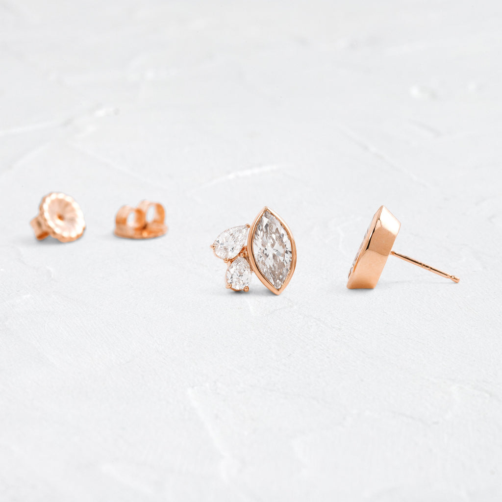 Solitaire- 1.0CT Oval Lab Grown Diamond Earrings