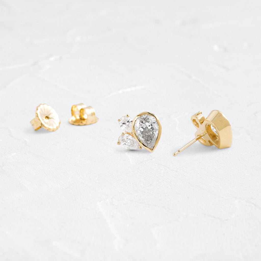 Solitaire- 1.0CT Oval Lab Grown Diamond Earrings