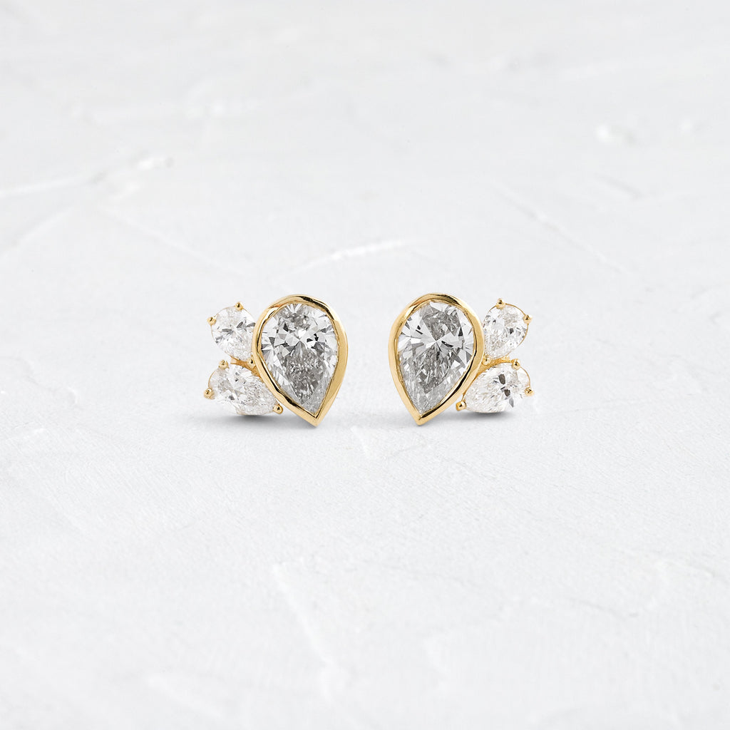 Solitaire- 1.0CT Oval Lab Grown Diamond Earrings