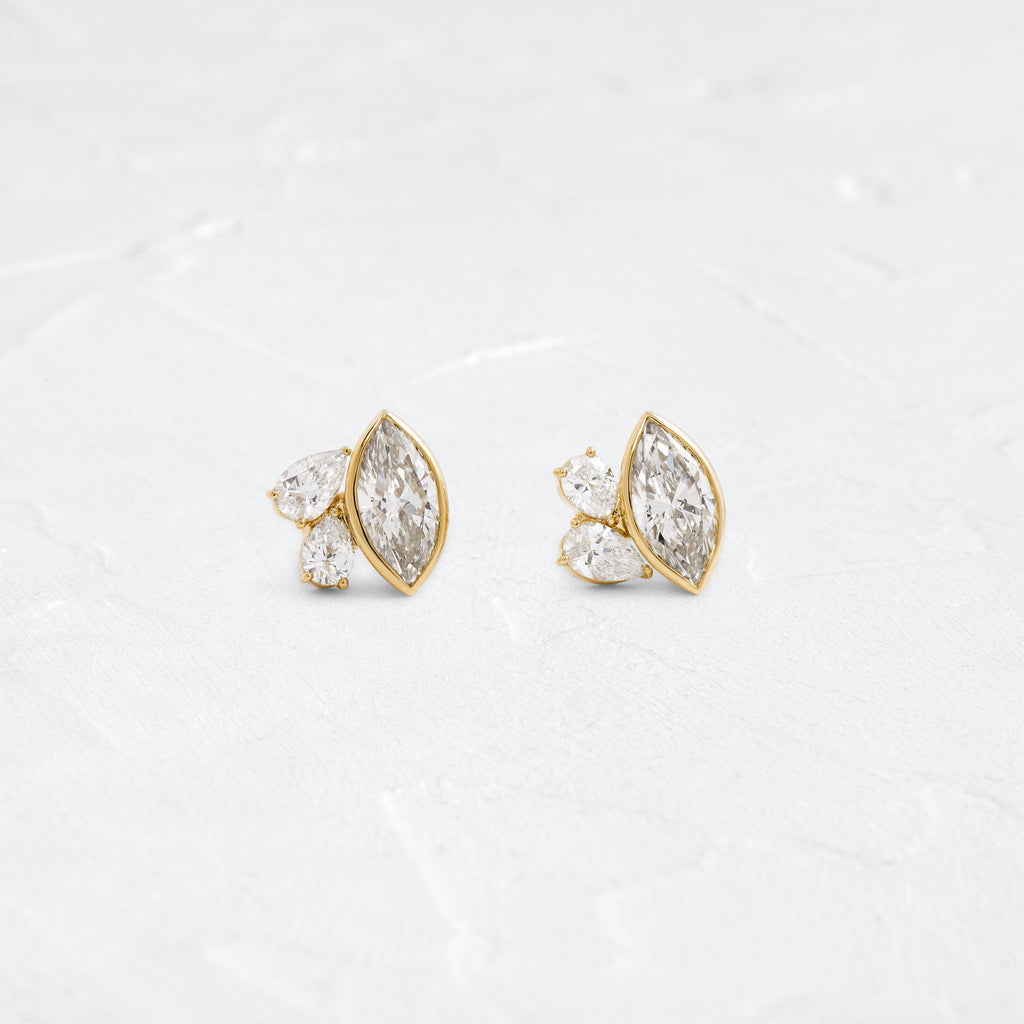 Solitaire- 1.0CT Oval Lab Grown Diamond Earrings