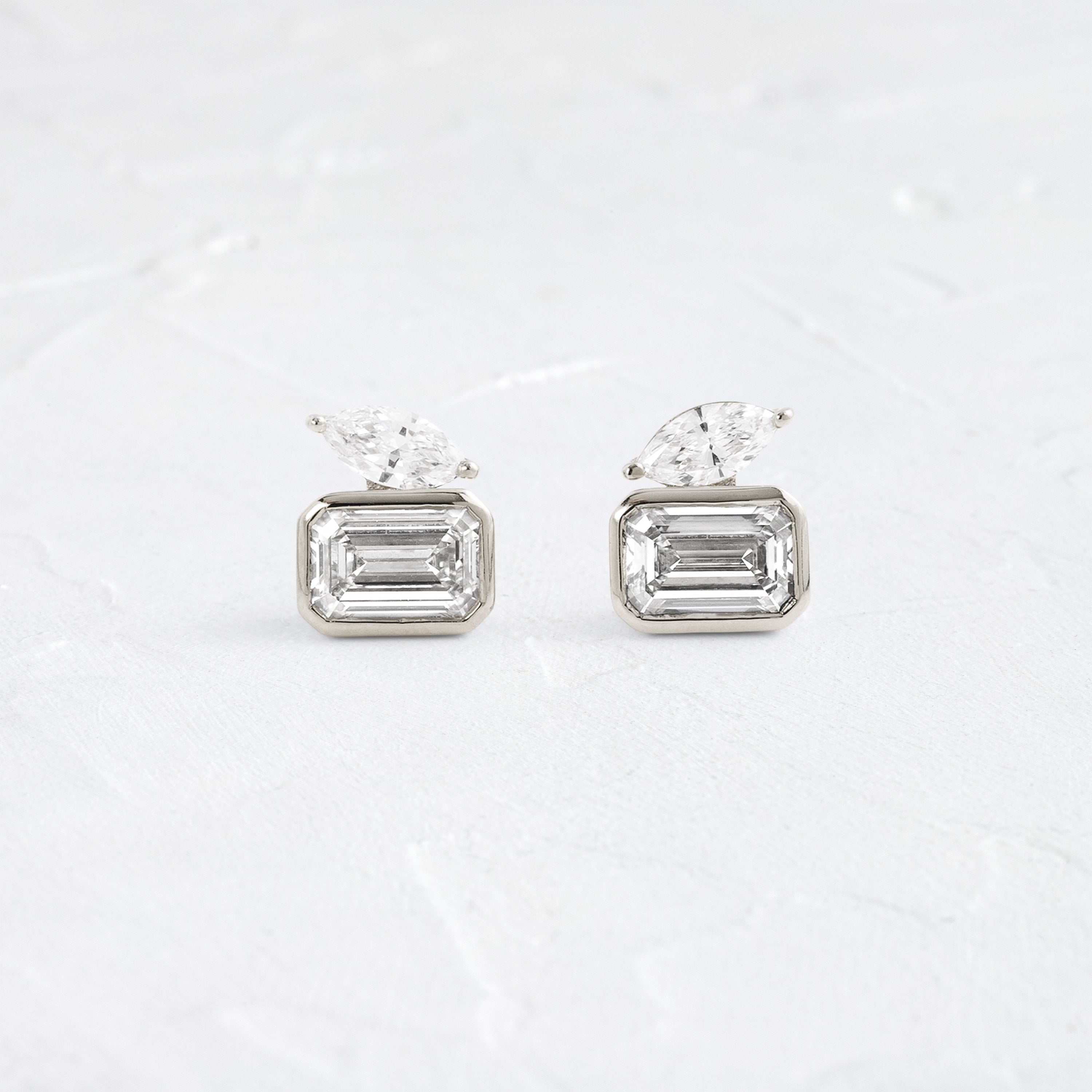 Solitaire- 1.0CT Oval Lab Grown Diamond Earrings
