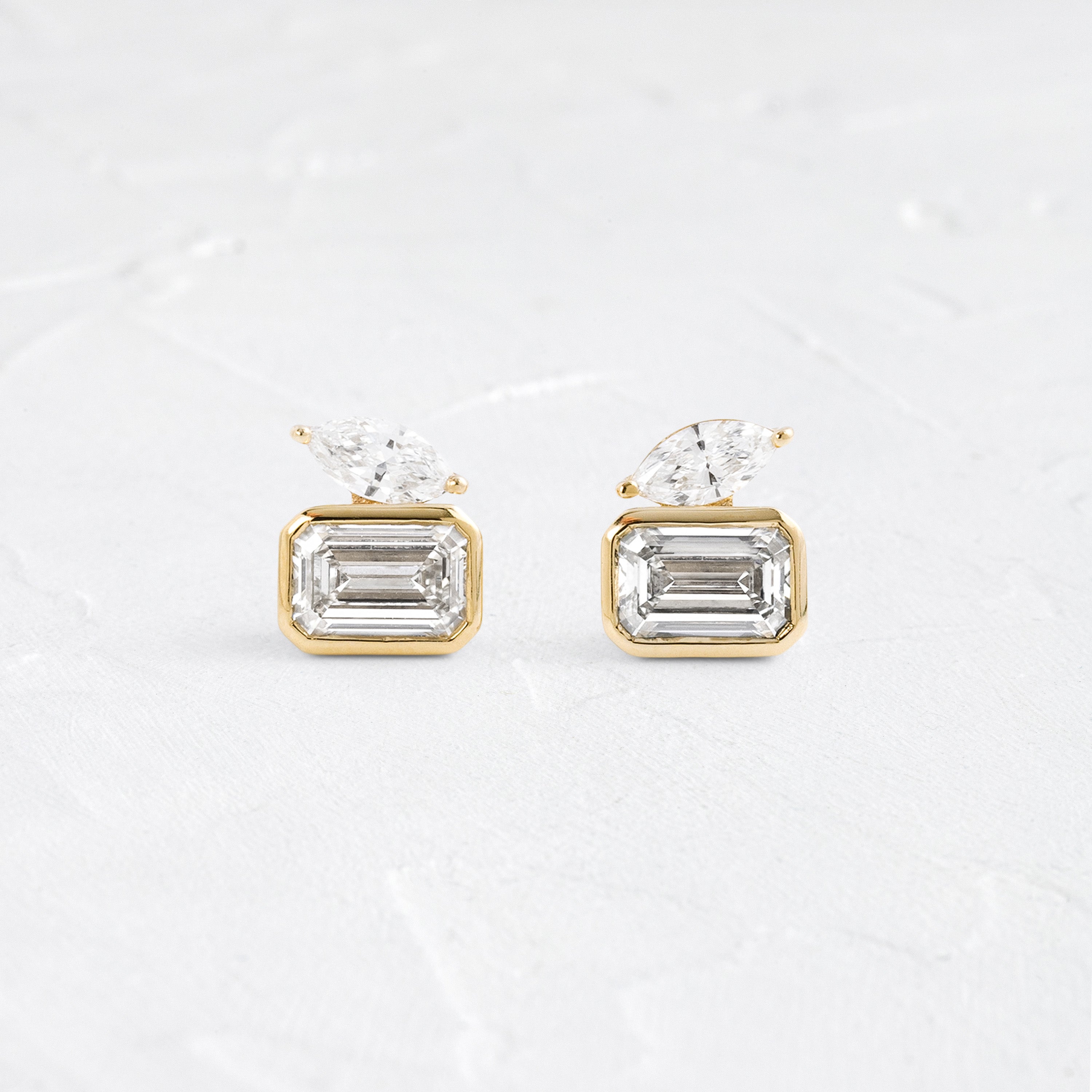 Solitaire- 1.0CT Oval Lab Grown Diamond Earrings