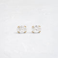 Solitaire- 1.0CT Oval Lab Grown Diamond Earrings