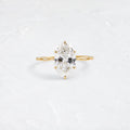 Solitaire-Oval Lab Grown Diamond Engagement Ring