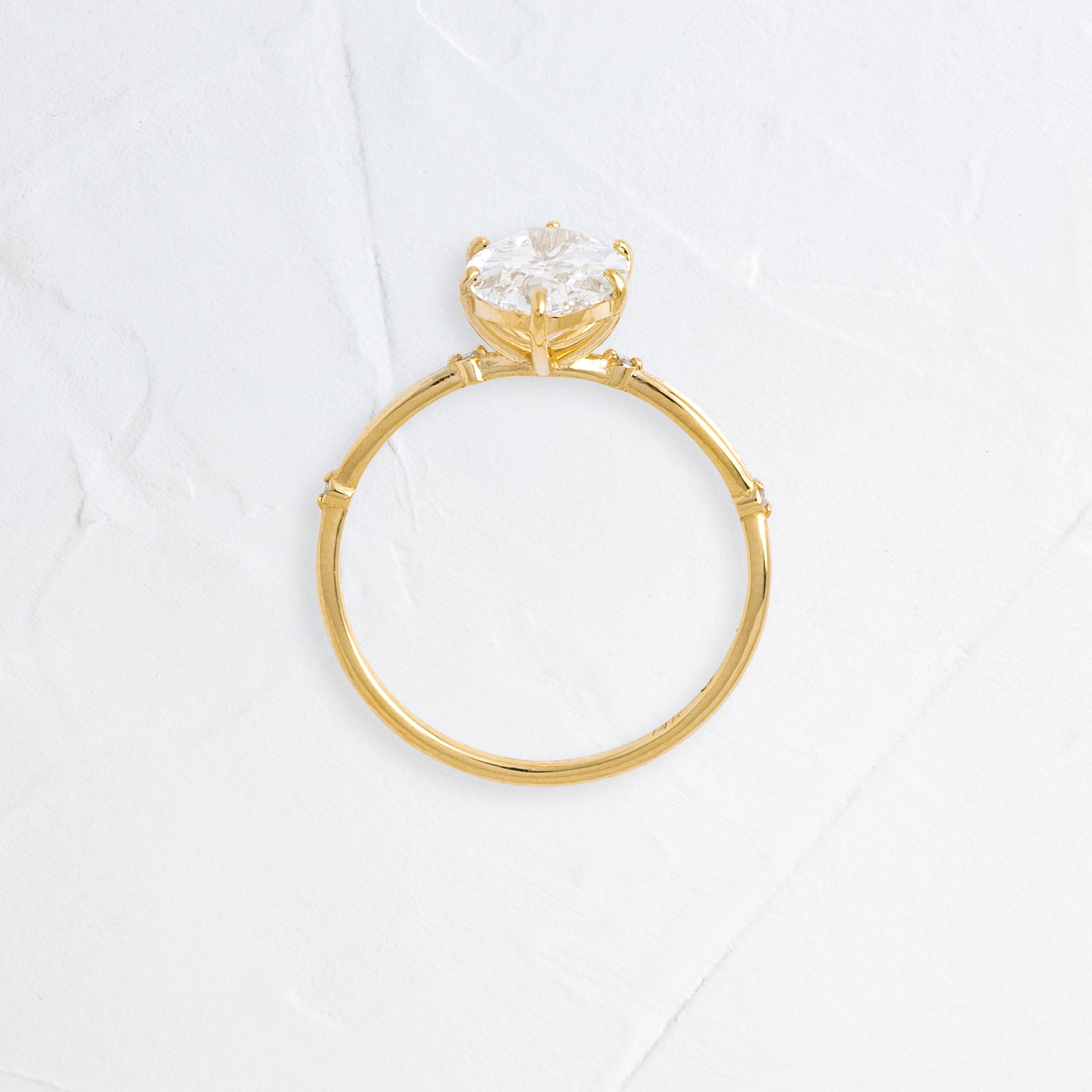 Solitaire-Oval Lab Grown Diamond Engagement Ring