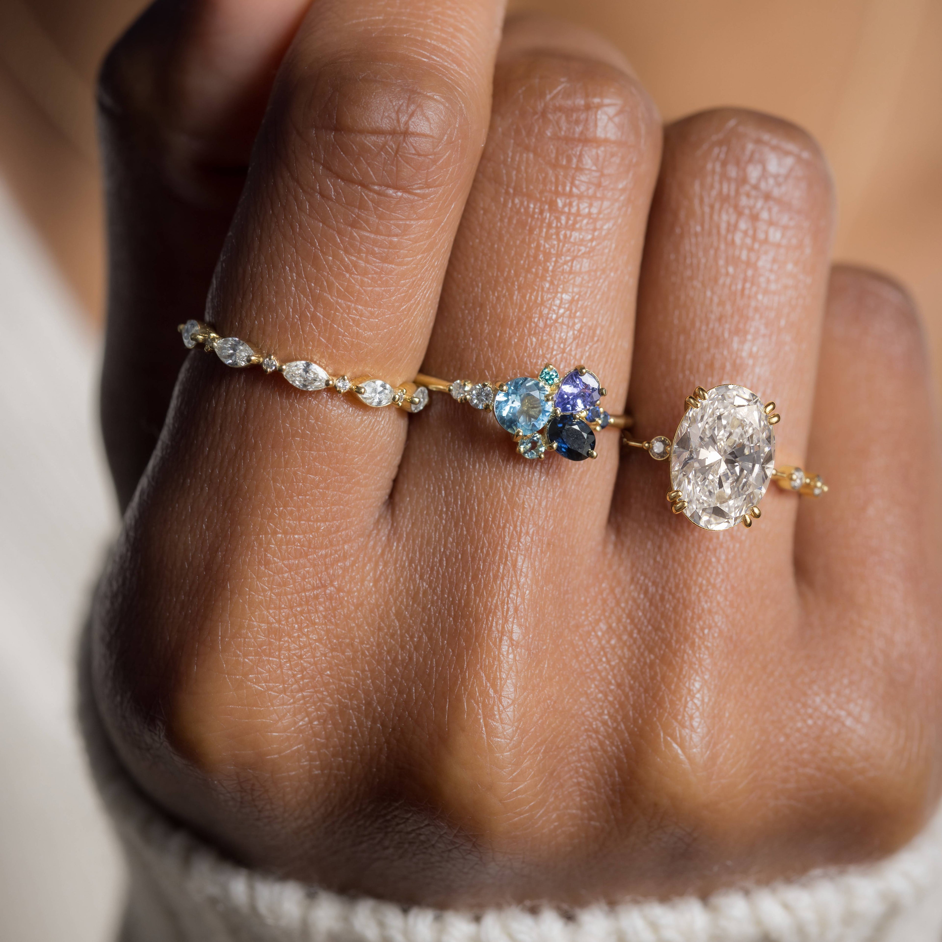 Solitaire-Oval Lab Grown Diamond Engagement Ring