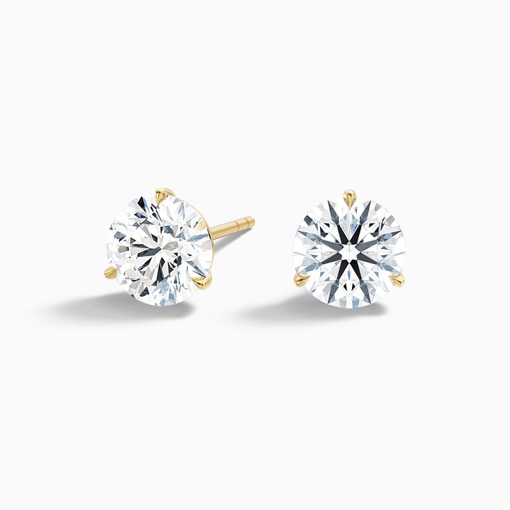 Solitaire- 1.0 CT Round Moissanite Stud Earrings
