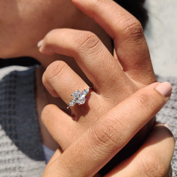 1.0 CT Oval Three Stone Style Lab Grown Diamond Engagement Ring - 12copy 2ba974f3 8f78 4823 b992 09ff3869a3ad