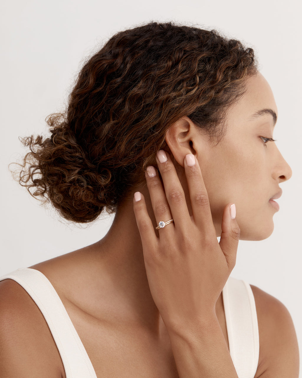 Solitaire-Oval Lab Grown Diamond Engagement Ring