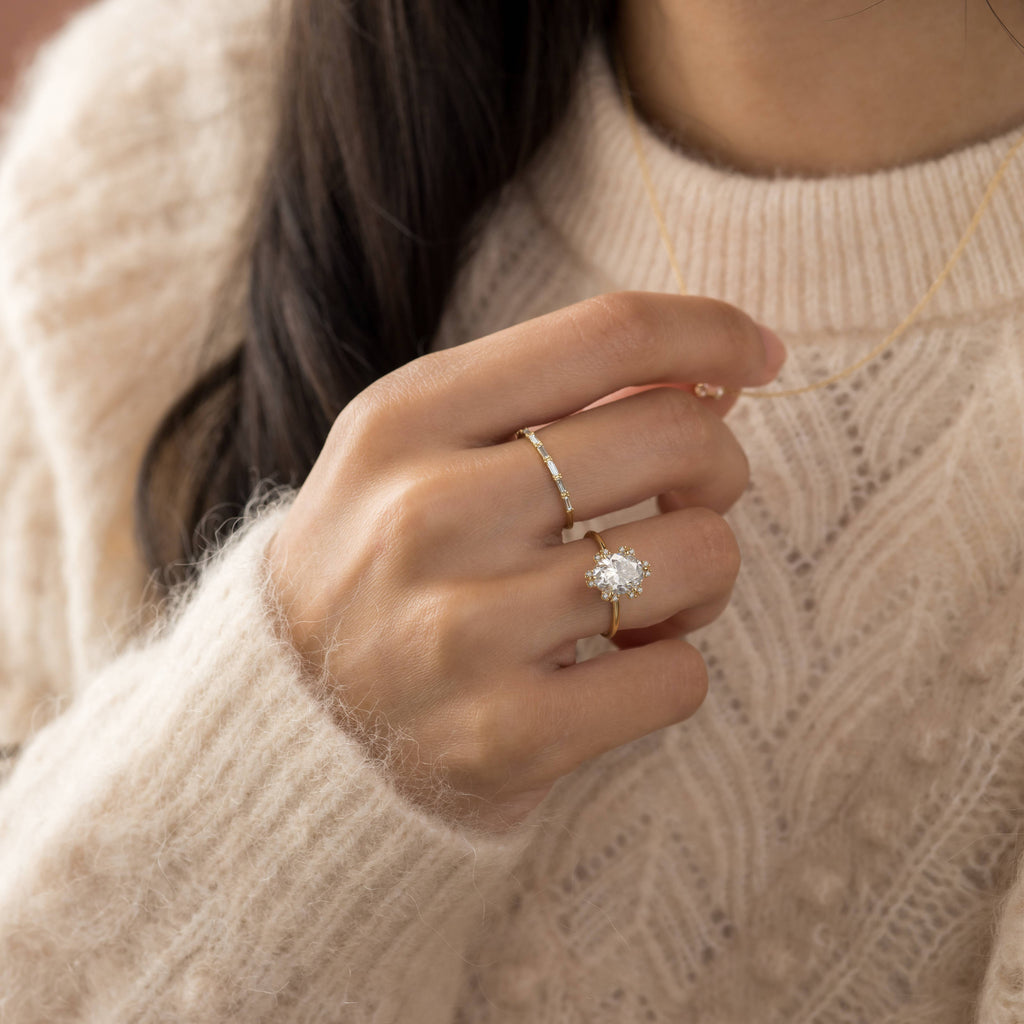 Solitaire-Oval Lab Grown Diamond Engagement Ring