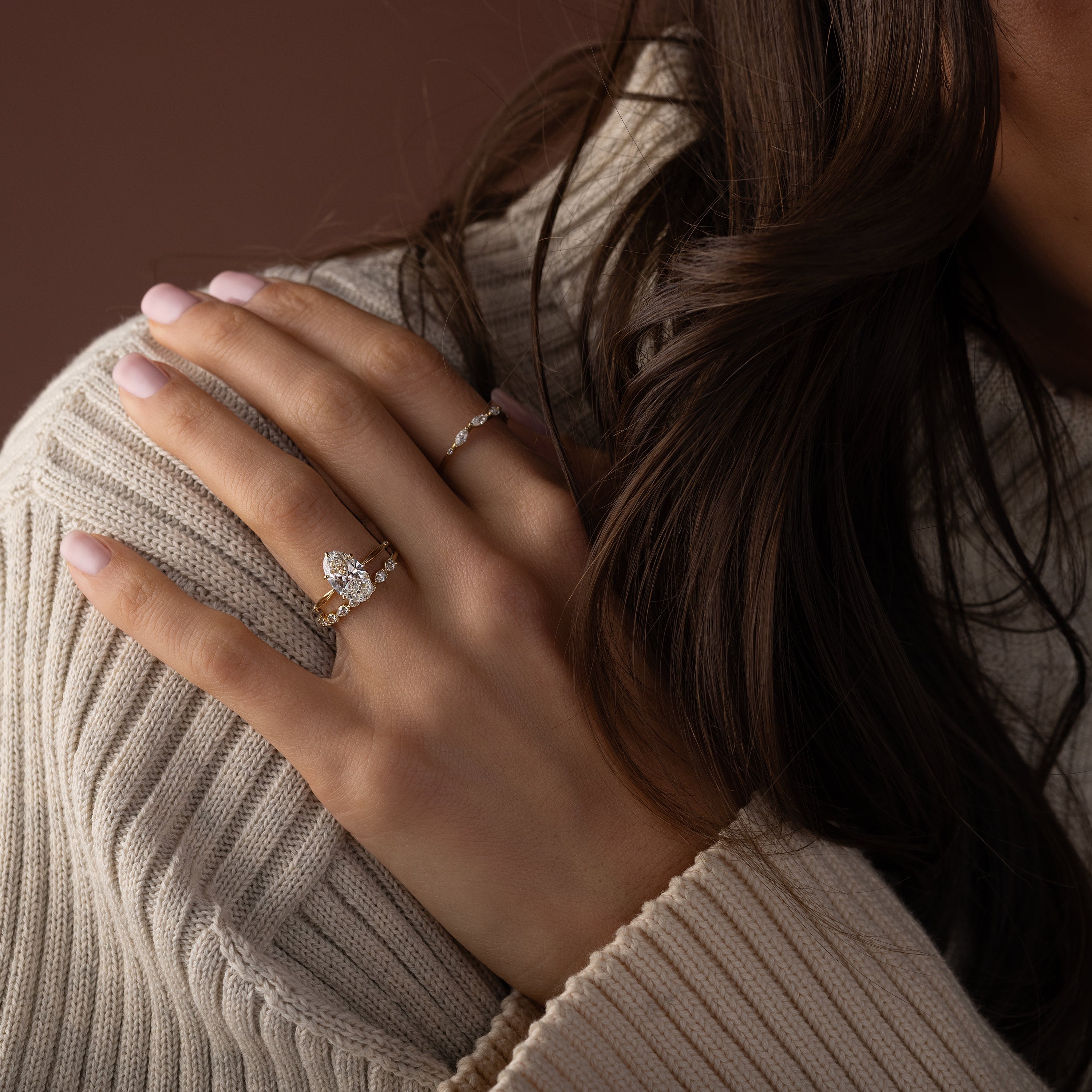 Solitaire-Oval Lab Grown Diamond Engagement Ring
