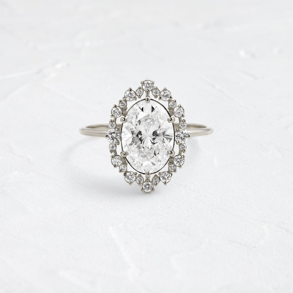 Solitaire-Oval Lab Grown Diamond Engagement Ring