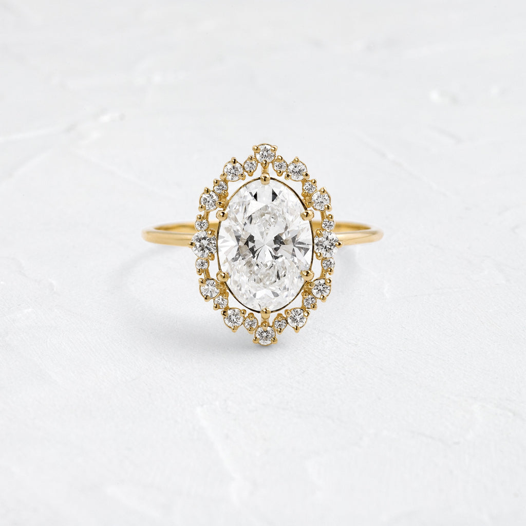 Solitaire-Oval Lab Grown Diamond Engagement Ring