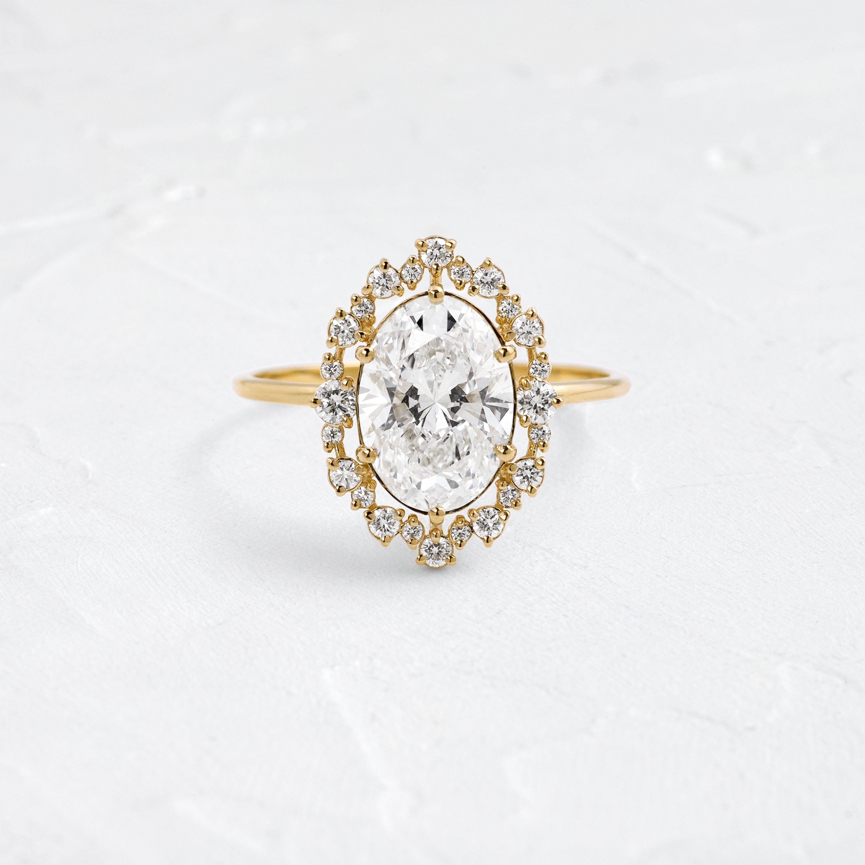 Solitaire-Oval Lab Grown Diamond Engagement Ring