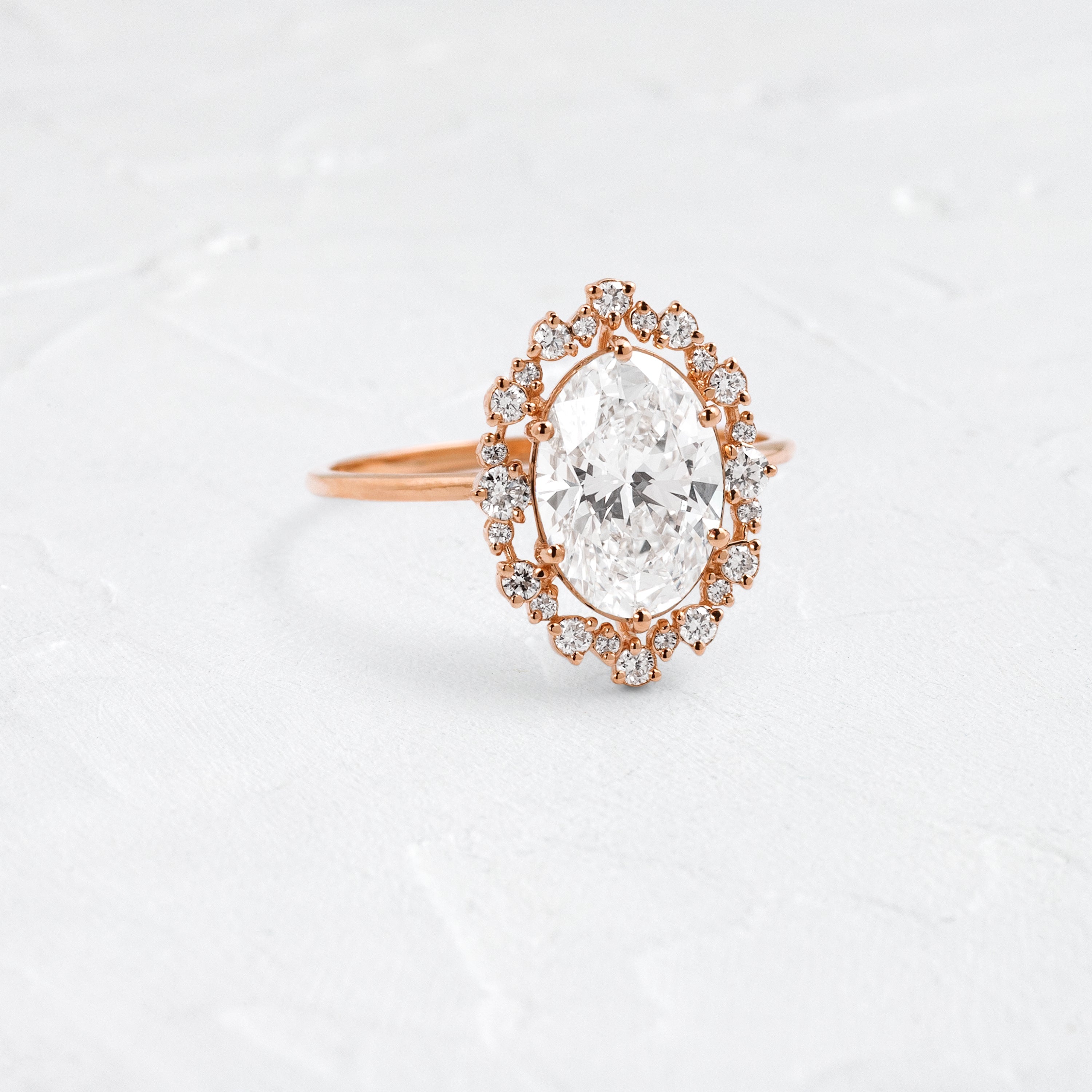 Solitaire-Oval Lab Grown Diamond Engagement Ring