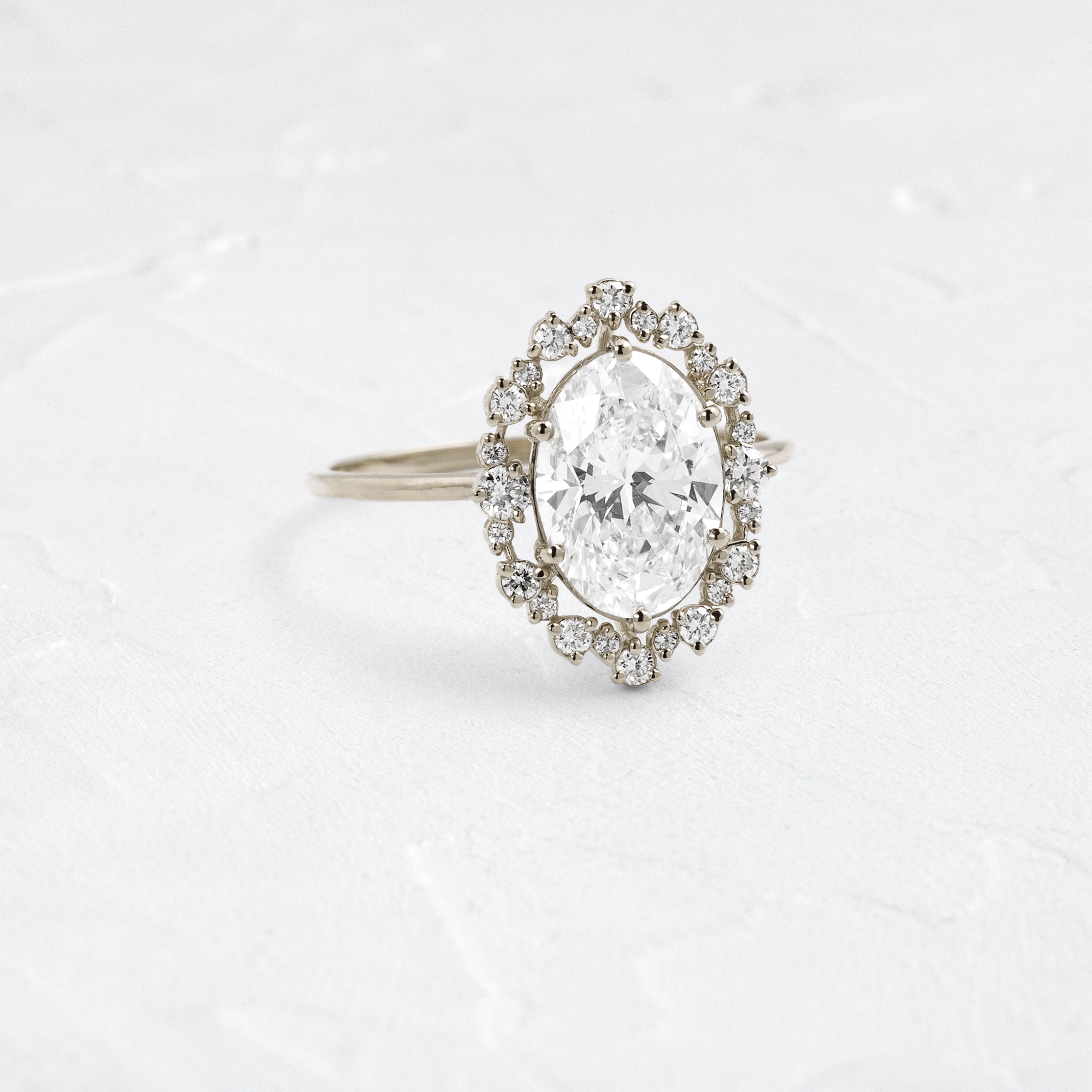 Solitaire-Oval Lab Grown Diamond Engagement Ring