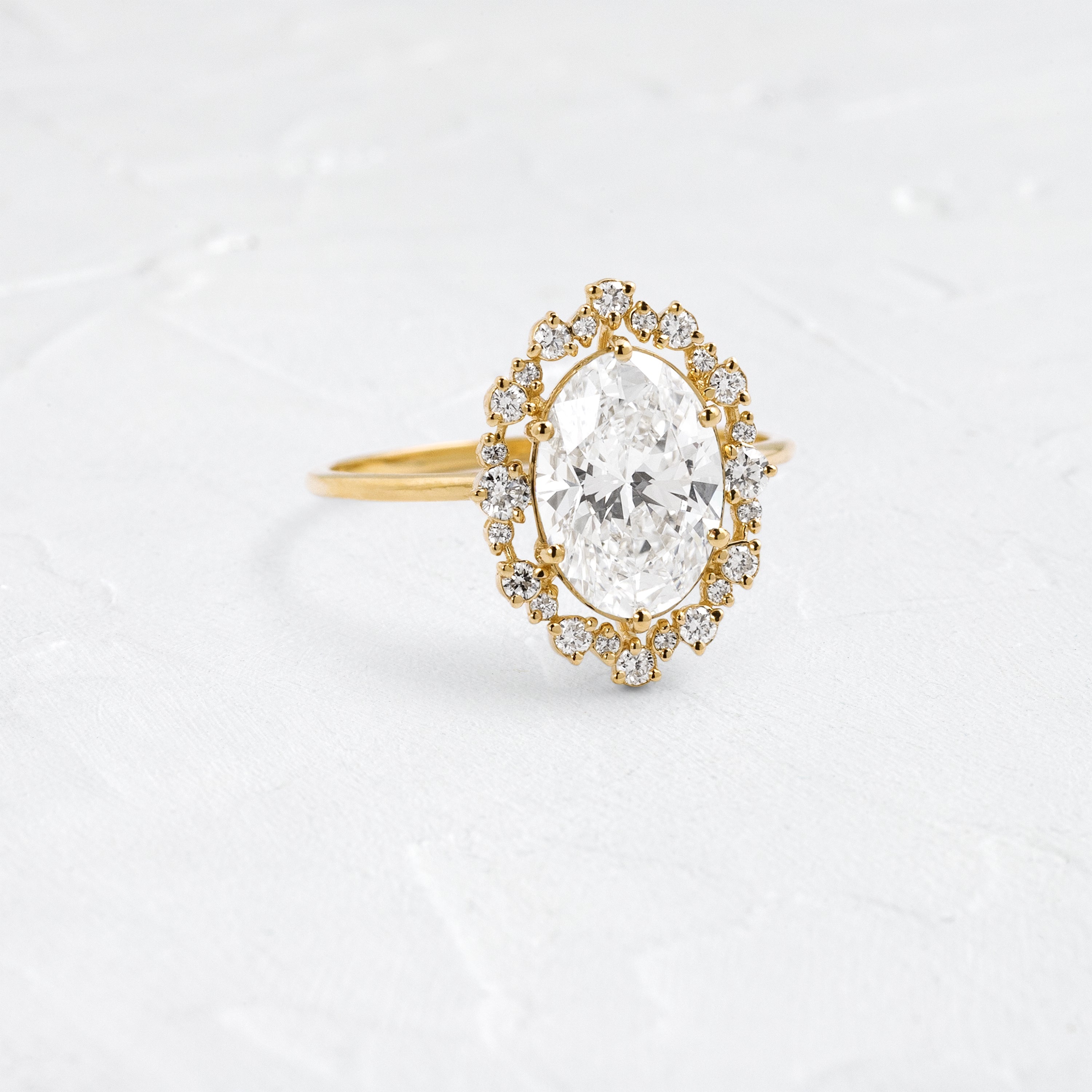 Solitaire-Oval Lab Grown Diamond Engagement Ring