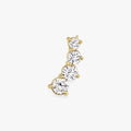 Pave Style- 0.83 CT Round Moissanite Earrings