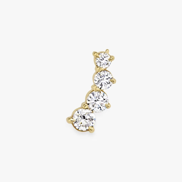 Pave Style- 0.83 CT Round Moissanite Earrings - Pave Style- 0.83 CT Round Moissanite Earrings