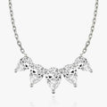 Five Stone- 3.5 CT Pear Moissanite Necklace