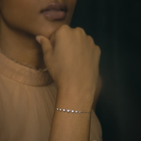 Linked Tennis- 0.85 CT Round Moissanite Bracelet - Linked Tennis- 0.85 CT Round Moissanite Bracelet