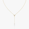 Hanging- 0.50 CT Round Moissanite Necklace