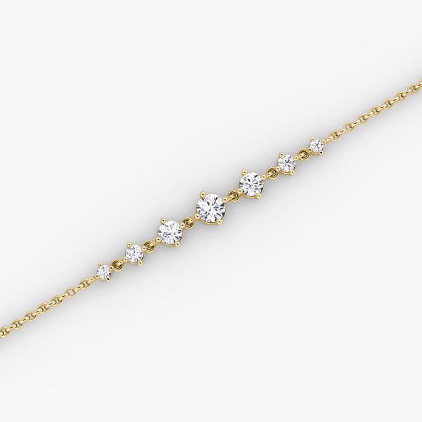 Linked Tennis- 0.85 CT Round Moissanite Bracelet - Linked Tennis- 0.85 CT Round Moissanite Bracelet