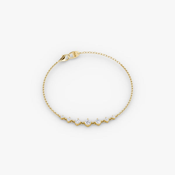 Linked Tennis- 0.85 CT Round Moissanite Bracelet - Linked Tennis- 0.85 CT Round Moissanite Bracelet