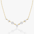 Linking Tennis- 1.03 CT Marquise & Trillion & Round Moissanite Necklace