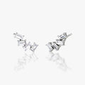 Cluster- 0.80 CT Baguette Moissanite Earrings