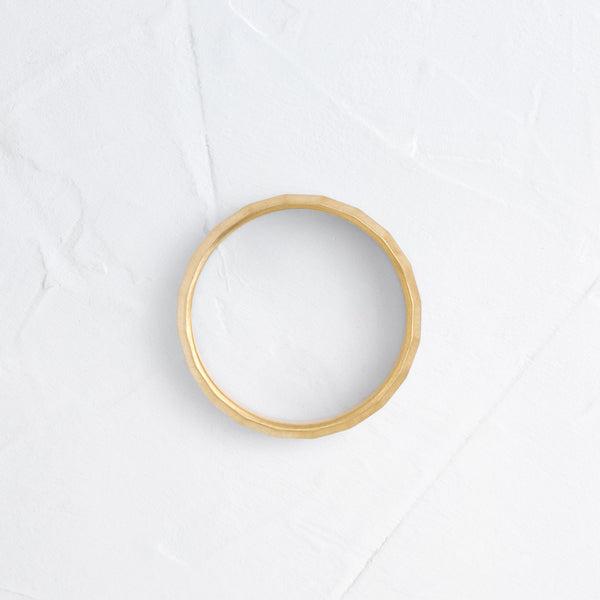 Hammered Finish- Men's Wedding Band - Classic- Men's Wedding Band