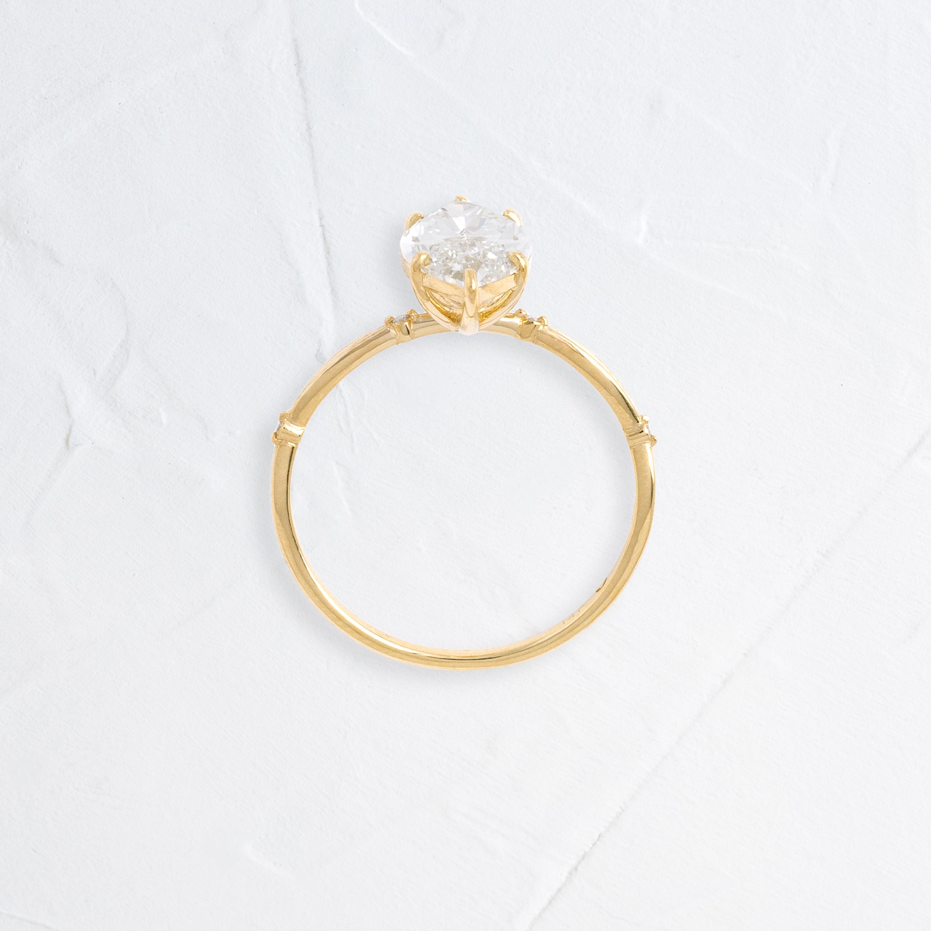 Solitaire-Oval Lab Grown Diamond Engagement Ring