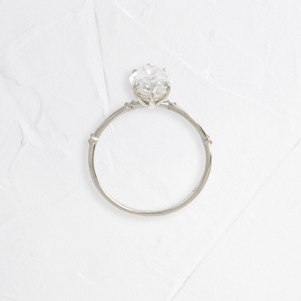 Solitaire-Oval Lab Grown Diamond Engagement Ring