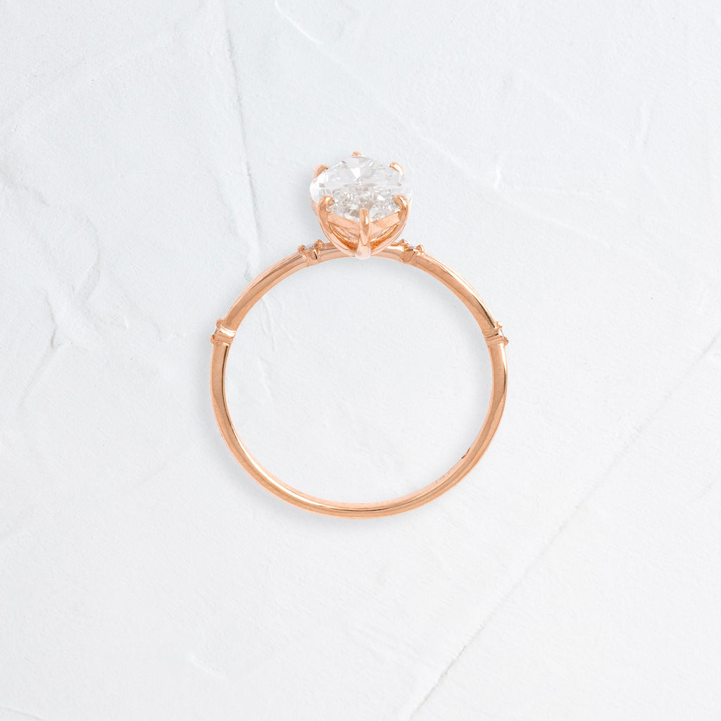 Solitaire-Oval Lab Grown Diamond Engagement Ring
