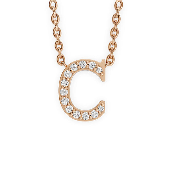 Pave Letter Pendant - Pave Letter Pendant